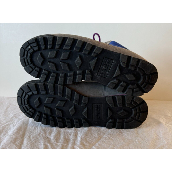 Merrell Y2K Womens Hiking Camping Boots Suede Sz 9 Air Cushion Gray Blue Purple - Picture 7 of 10